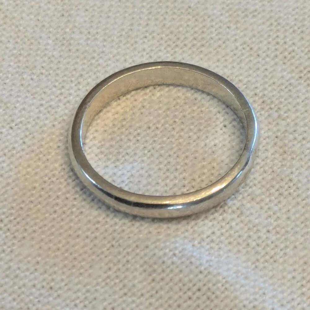 Vintage Taxco Mexico Sterling Silver Band Ring Minimalist 925 Wedding Stackable